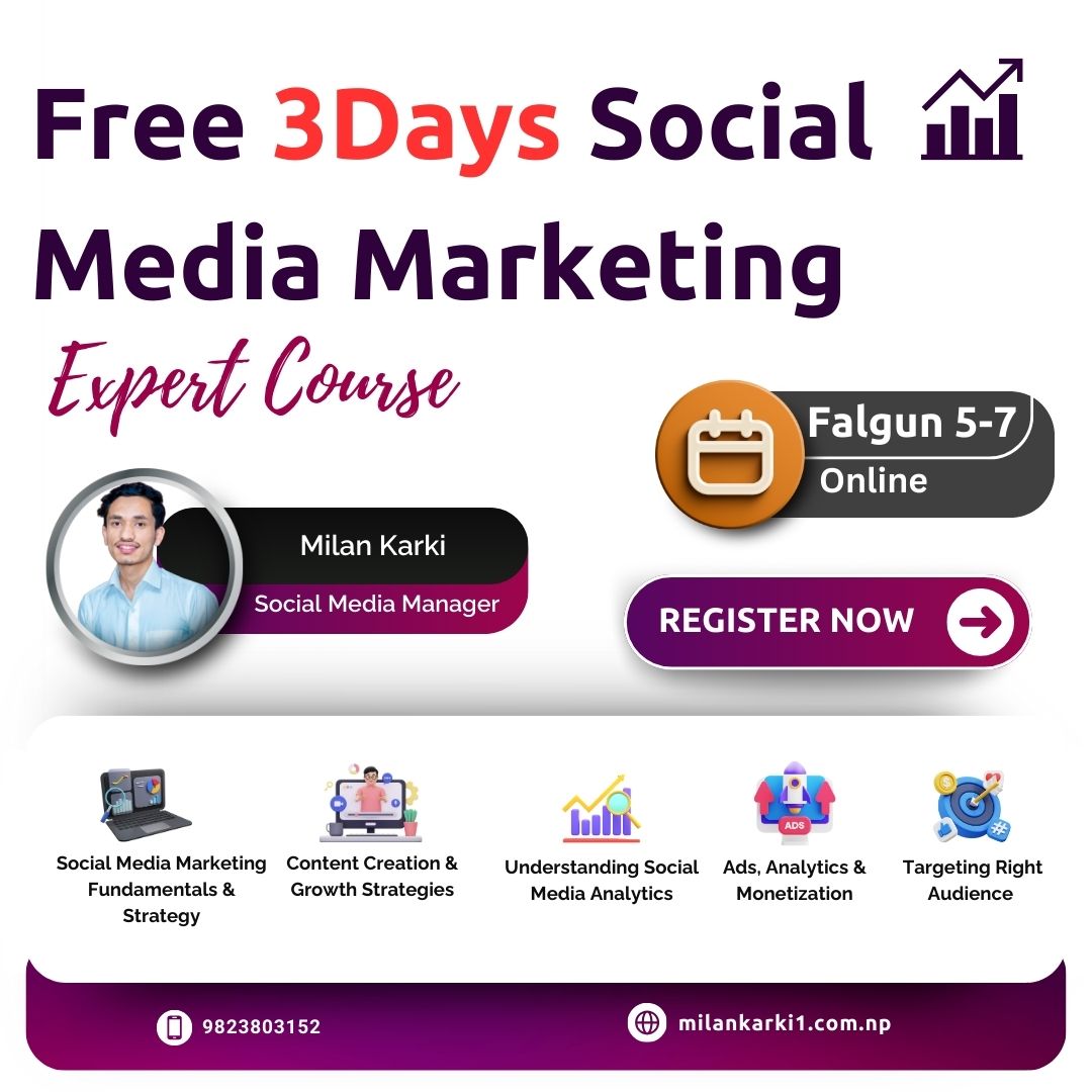 Free Digital Marketing course/ Class in Nepal
